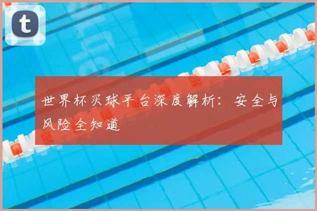 世界杯买球平台深度解析：安全与风险全知道