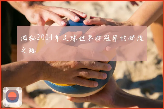 揭秘2004年足球世界杯冠军的辉煌之路